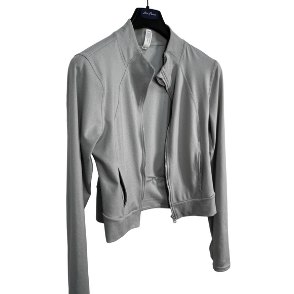Yogalicious Lux Gray‎ Full Zip Everyday Jacket Activewear Athleisure Women XL - Picture 3 of 5